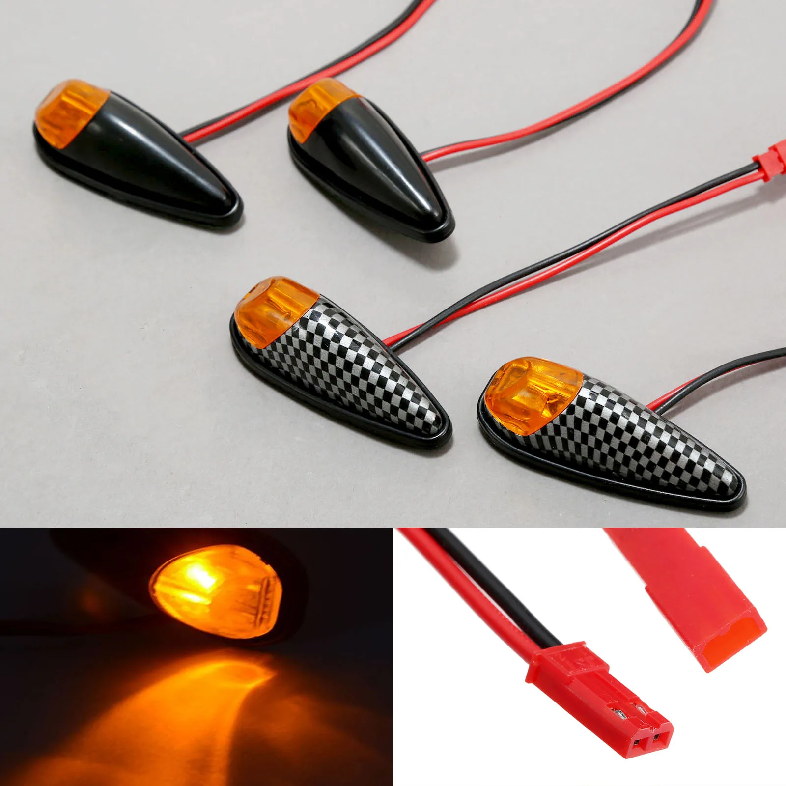 

2Pcs 12V Motorcycle Side Mirror Turn Signal Lights Indicator Blinker Flash Motor Bike Lamp Light For Honda Yamaha KTM