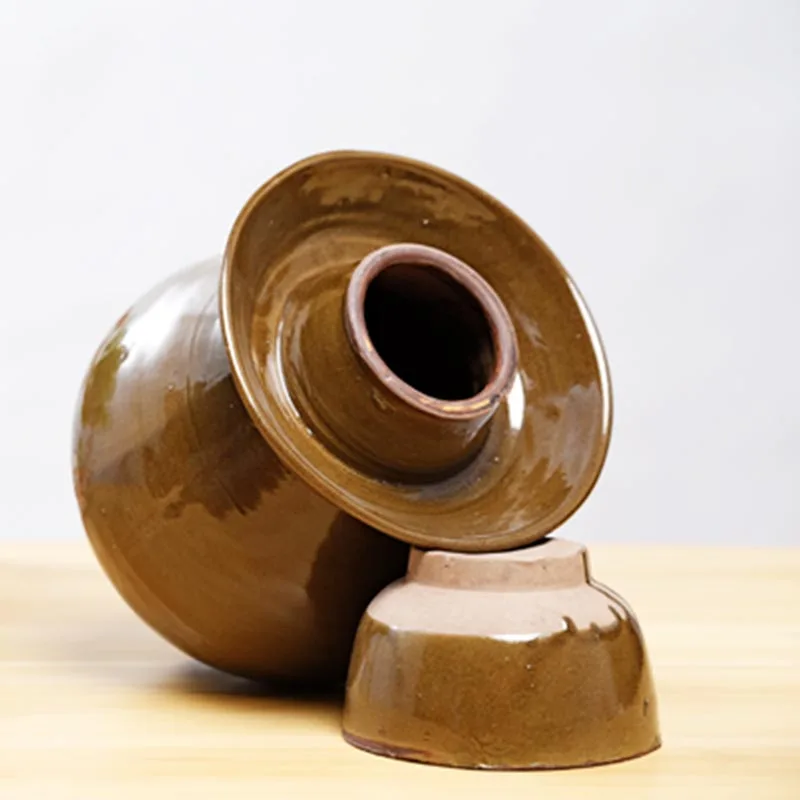  Vintage Ceramic Pickle Bottle Night Stains Pickled Cabbage Radish Container Food Sealed Jar Storage - 32977733071