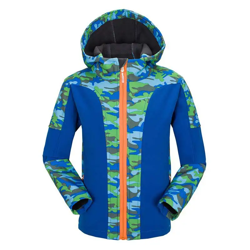 

2016 Winter Children Camouflage Outerwear Coat Kids Warm Mountaineering Jackets Waterproof Windproof Boys Jackets With Velvet
