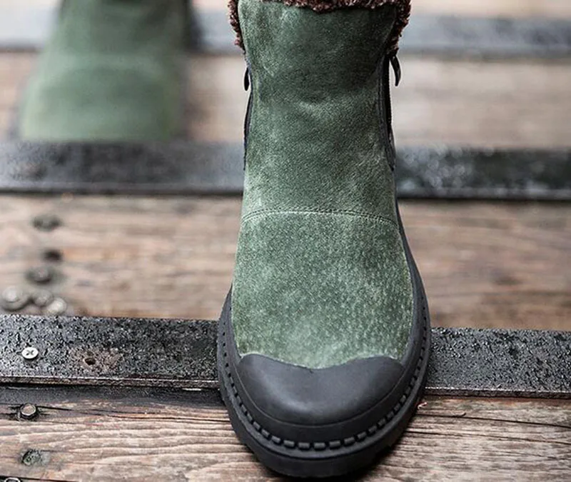 Обувь; Дизайнерские ботильоны на молнии; цвет зеленый; повседневные Замшевые Зимние Мужские ботинки в британском стиле на меху; стильные осенние черные ботинки на шнуровке