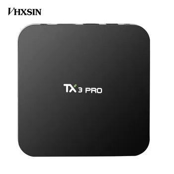 

VHXSIN TX3 Pro 10 Smart Android TV Box Android 7.1 Amlogic S905W Quad-core 64bit 4K 1G/8G PC WiFi Airplay Miracast Media Player