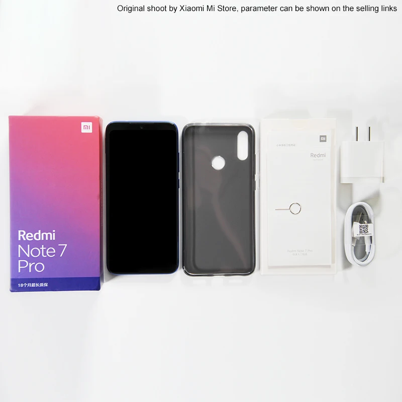 Xiaomi Redmi Note 7 Pro смартфон с восьмиядерным процессором Snapdragon 675 ОЗУ 6 ГБ ПЗУ 128 48 Мп + 5