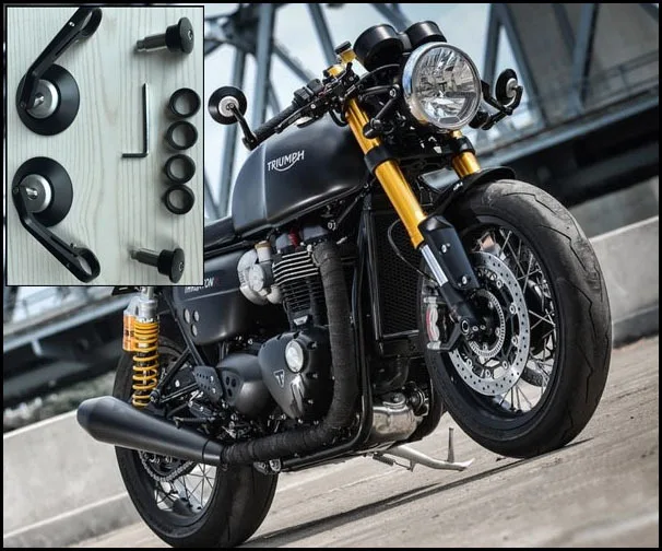 Retro motorcycle refit high quality CNC coffee cafe racer rearview