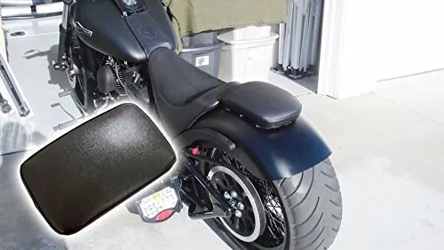 

Black Pillion Rectangular Pad Seat 6 Suction Cup for Harley Custom Chopper
