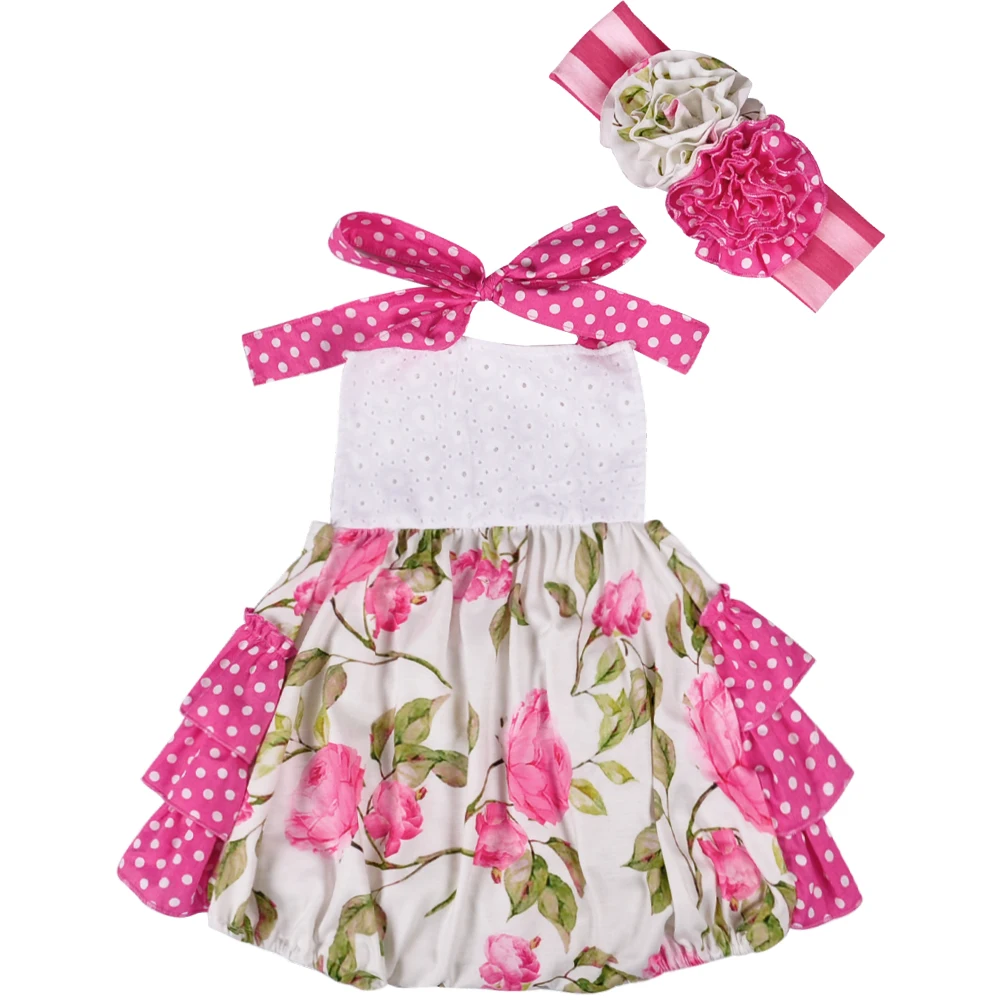 Pink Super Cute Wholesale Summer Infant Baby Lace-up Sleeveless Baby Girls Clothes Ruffle Romper With Headband GPF803-081 HTB1csEneYwrBKNjSZPcq6xpapXaF - Pink Super Cute Wholesale Summer Infant Baby Lace-up Sleeveless Baby Girls Clothes Ruffle Romper With Headband GPF803-081
