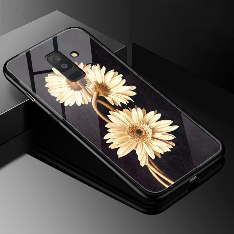 Стеклянный Чехол samsung J4Plus, индивидуальное фото, закаленное стекло, чехол для samsung J4 plus j4+ DIY funda для samsung J6plus j6+ j6prime