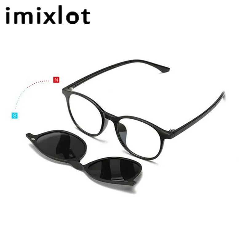 Магнитные солнцезащитные очки IMIXLOT зеркальные зажимы для солнцезащитных очков