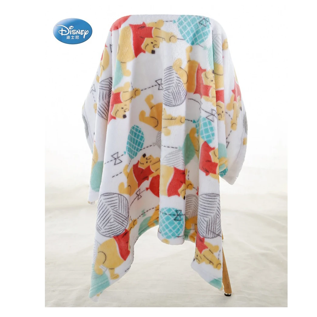 Очень мягкое теплое плюшевое одеяло из кораллового флиса для маленьких мальчиков и девочек с изображением Винни, Минни Маус, русалки Ариэль, 76x100 см