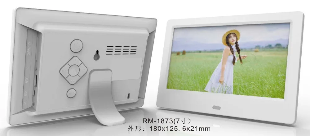 7-дюймовый HD Цифровая фоторамка видео плеер Цифровая фоторамка с музыкой, функция видео
