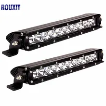 11 polegada Offroad LEVOU Barra de Luz Única Linha 12 v 24 v 50 w Combo Feixe LED Trabalho Leve Para UAZ 4×4 ATV SUV 4WD Auotomobile Motocicleta