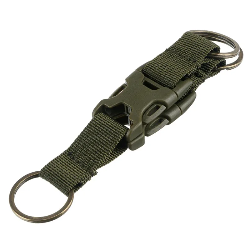 

Nylon Backpack Belt Buckled Hook Three Rings Multifunctional Combination Sports Bag Accessories Clip Key Ring Holder