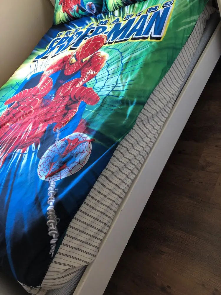 Disney spiderman Комплект постельного белья мультфильм мальчик постельное белье 3d