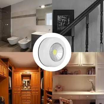 

Led Light 2PCS Indoor Cabinet Light COB Emergency Lamp Mini Night Light with Remote Control for Home Bedroom High Bright