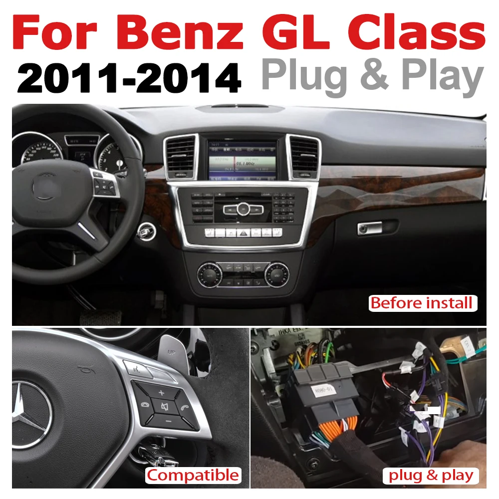 Excellent Android 7.0 up Car Multimedia player For Mercedes Benz GL Class 2011~2014 NTG WiFi GPS Navi Map Stereo Bluetooth IPS Screen 3