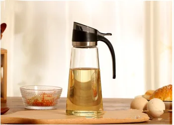 

1PC 500ml Large Capacity Glass Oil Bottle Prevent Oil Spill Oil Vinegar Sauce Bottle Pot Kitchen Tool Storage Jar OK 0360