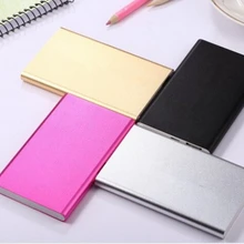 Ультратонкий 6000 мАч портативный USB аккумулятор зарядное устройство банк питания для Iphone смарт-сотовых телефонов с зарядным кабелем для samsung