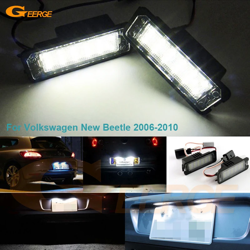 

For Volkswagen New Beetle 2006-2010 Excellent Ultra bright 18 smd 3528 Epistar Led License plate light No OBC error
