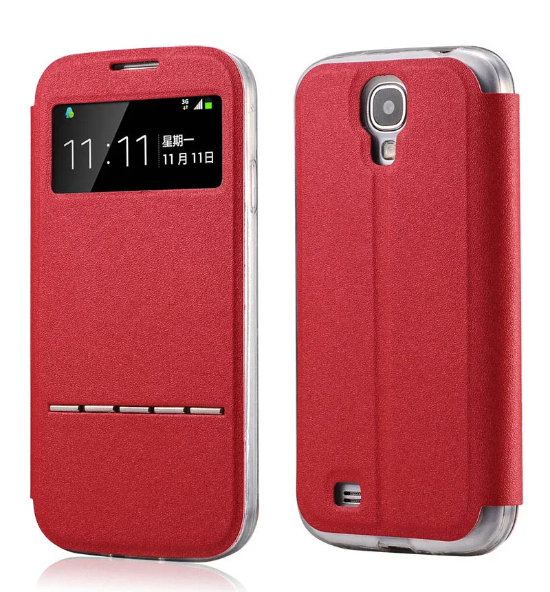 S4Mini скользящий ответ флип из искусственной кожи чехол для samsung Galaxy S4 Mini i9190 i9195