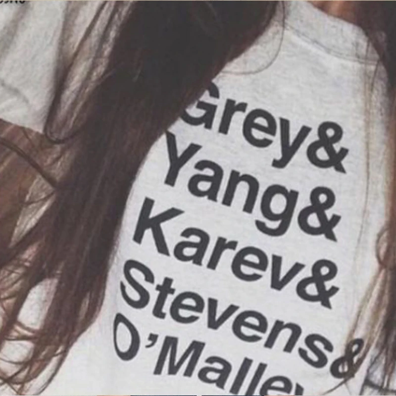 الرماديون البلوز رمادي يانغ Karev ستيفنز O'Malley هوديس غريز أناتومي بلوزة كاجوال Crewneck طويل الأكمام صداري قمصان