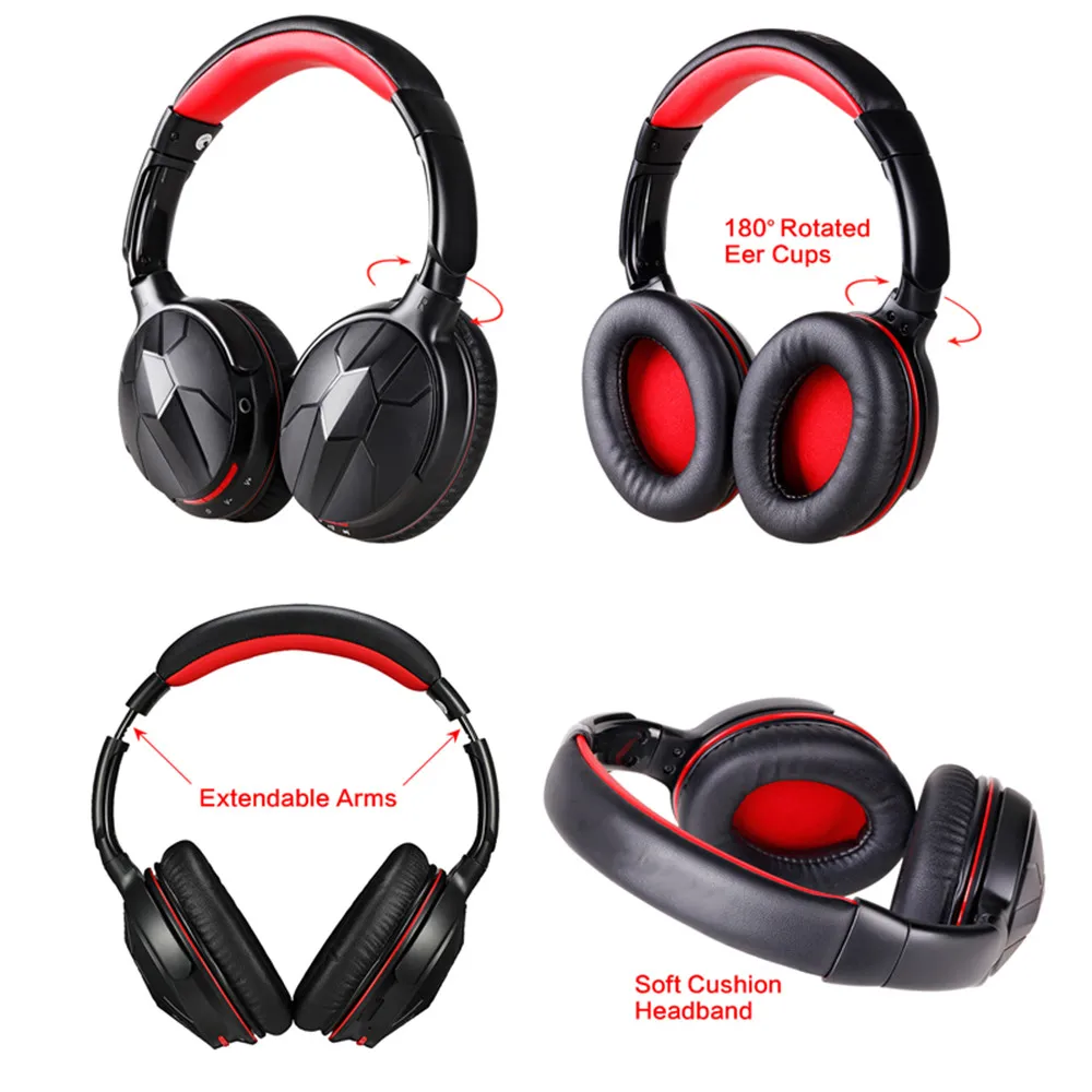 

RAYSRAY Adjustable Wireless Bluetooth Headset with Microphone Bluetooth Headset Support APT-X for Iphone xiaomi Headphones