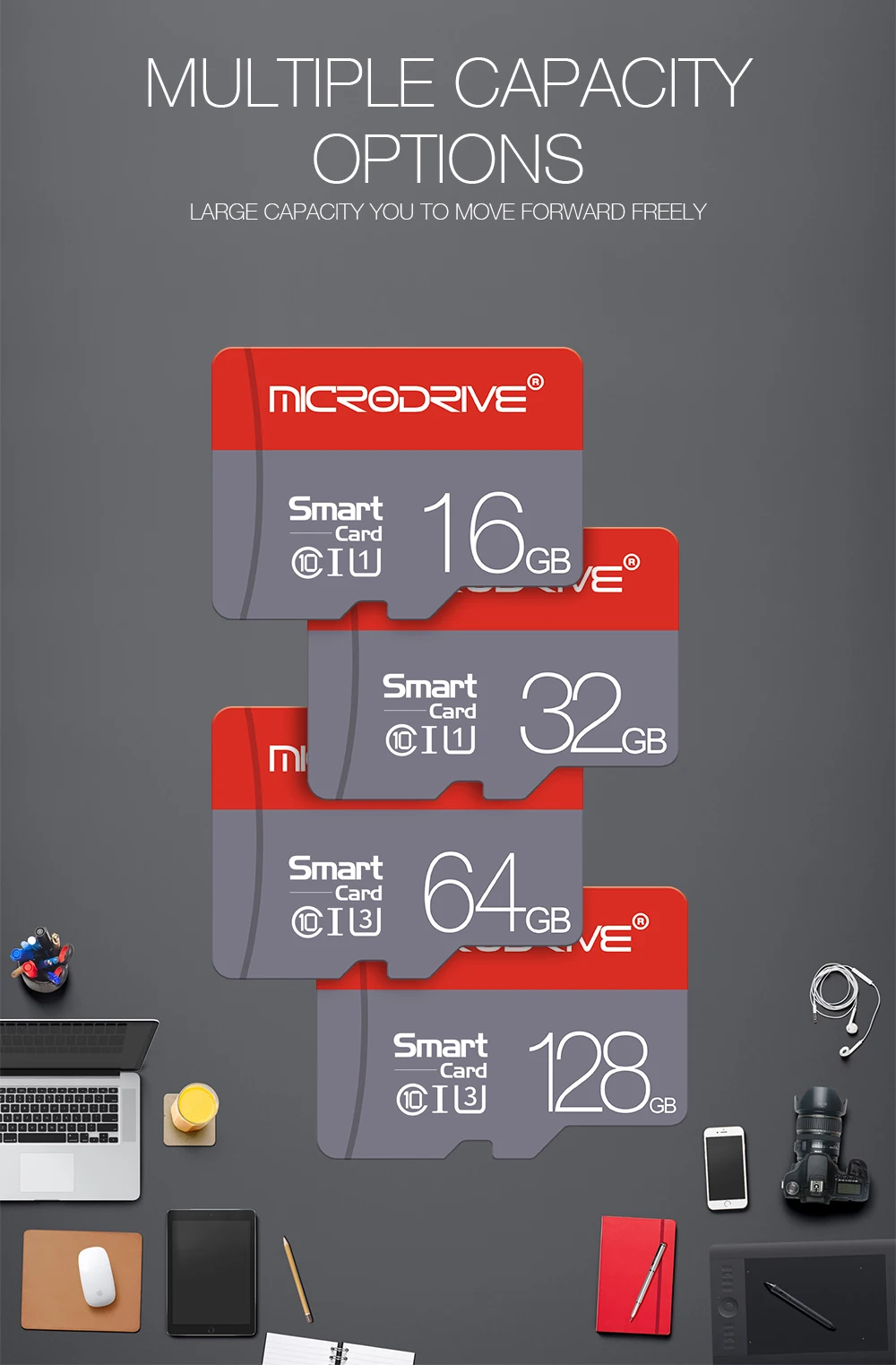 MicroDrive карта памяти micro sd 64 ГБ 32 ГБ 16 ГБ 8 ГБ карта micro sd класс 10 флэш-накопитель памяти Microsd TF/sd карта s /Retai