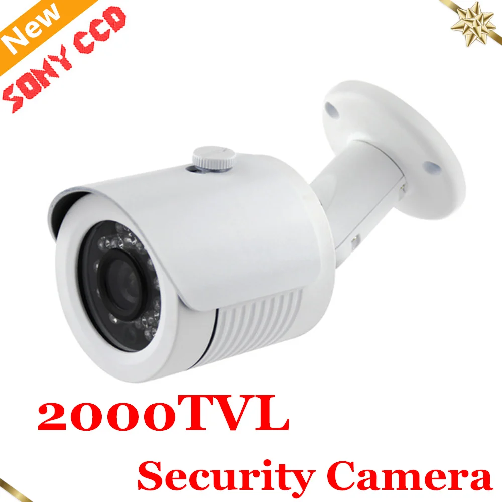 Waterproof IP66 2000tvl font b CCTV b font Camera 1 3 Sony CCD with Night vision
