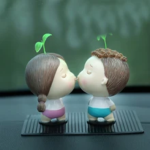 Креативные Автомобильные украшения, автомобильные аксессуары, милые парные куклы, Автомобильные украшения, кукольные украшения, подарки для влюбленных