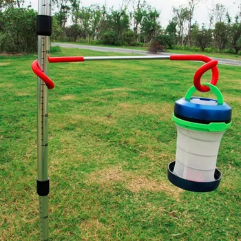

2-way Lantern Light Lamp Hanger Tent Pole Post Hook Camping Hunting Fishing Aid Tool Camping Accessory