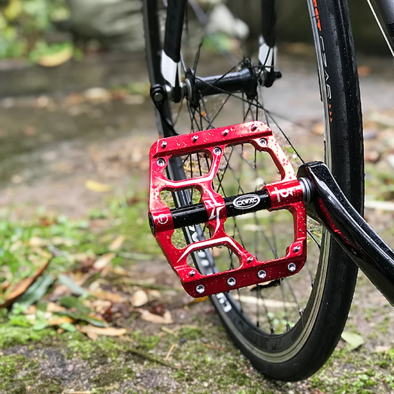 

Flat Bike Pedals MTB Road 3 Sealed Bearings Bicycle Pedals Mountain Bike Pedals Wide Platform 5 Colors Outdoor Cycling Pedal