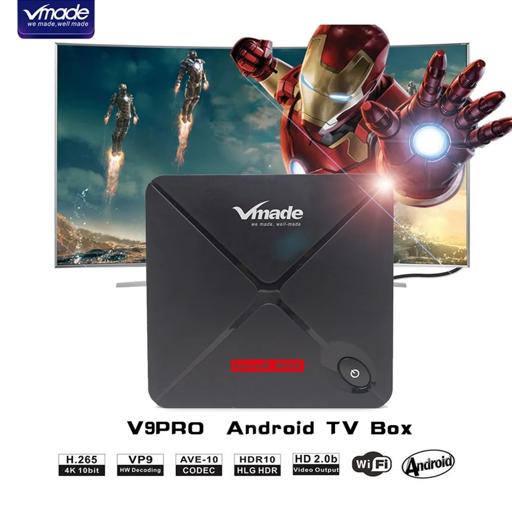 

Vmade UHD 4K Mini TV Box Android 7.1 OS Octa Core 2g16g Support 1.5ghz WIFI Google Netflix IPTV Smart Media Player Set Top Box