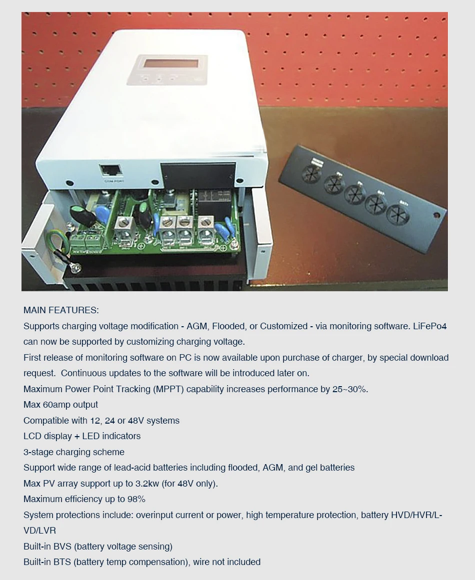 EASUN POWER MPPT Solar Controller 60A 48V Solar Regulator 3200W Solar Charge Controller 24V Solar Charger 12V Battery Charger_08