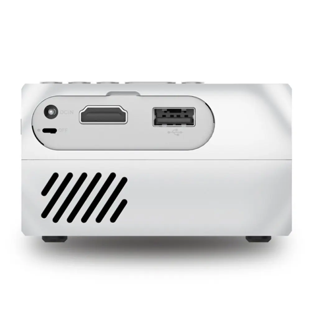 Yg320 Белый Мини Портативный светодиодный проектор Usb Hdmi проектор для домашнего кинотеатра для мобильного телефона домашний кинотеатр для США штекер