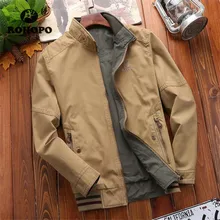 Thick Cotton Jacket Outwear 2019 Double Side Military Russian Male Cargo Jacket Mandarin Collar Military Overcoat Big Size 5XL