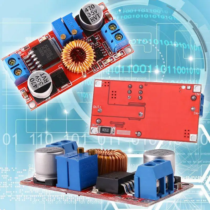 

Cewaal 5A Constant Current LED Driver 1.25-36V DC-DC Power Module Lithium Battery Charge Development Boards Replacement Parts