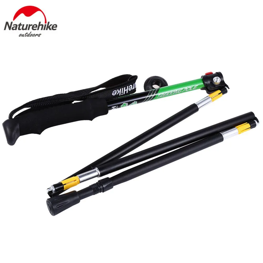 NatureHike Walking Mountain climbing Stick Ultralight Folding Hiking