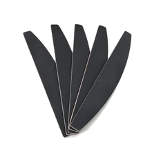 

5pcs Nail File Sanding Half Moon 100/180 Grit Black Buffer Block Nail Products For Manicure Polishing Tool Nail Art Accessories