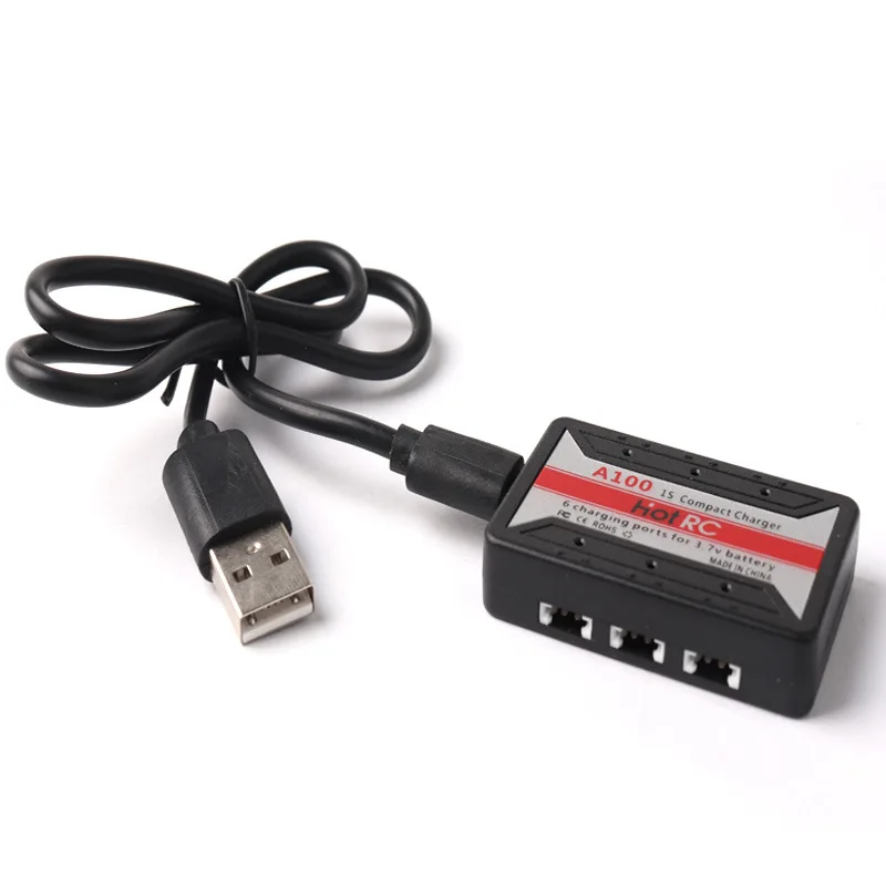 Горячая RC A100 6 портов 3 7 в зарядное устройство usb интерфейс Lipo батарея адаптер для