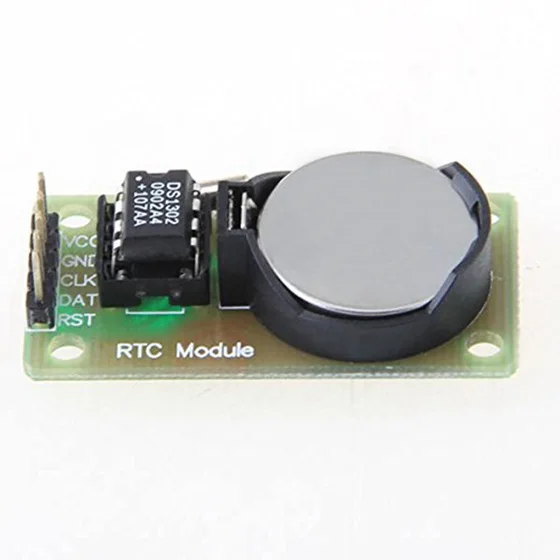 DS1302 модуль часов в режиме реального времени CR2302 кнопочный аккумулятор с черным+ зеленым