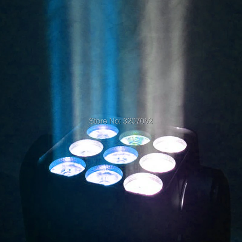 9x12 Вт светодиодный матричный DMX512 лампа с подвижной головкой для свадьбы
