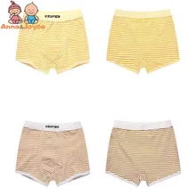 2 шт./партия, детское нижнее белье, трусы-боксеры, трусы для мальчиков для маленьких мальчиков в полоску, для детей от двух до шести лет модный детский нижнее белье, трусы-боксеры От 2 до 16 лет