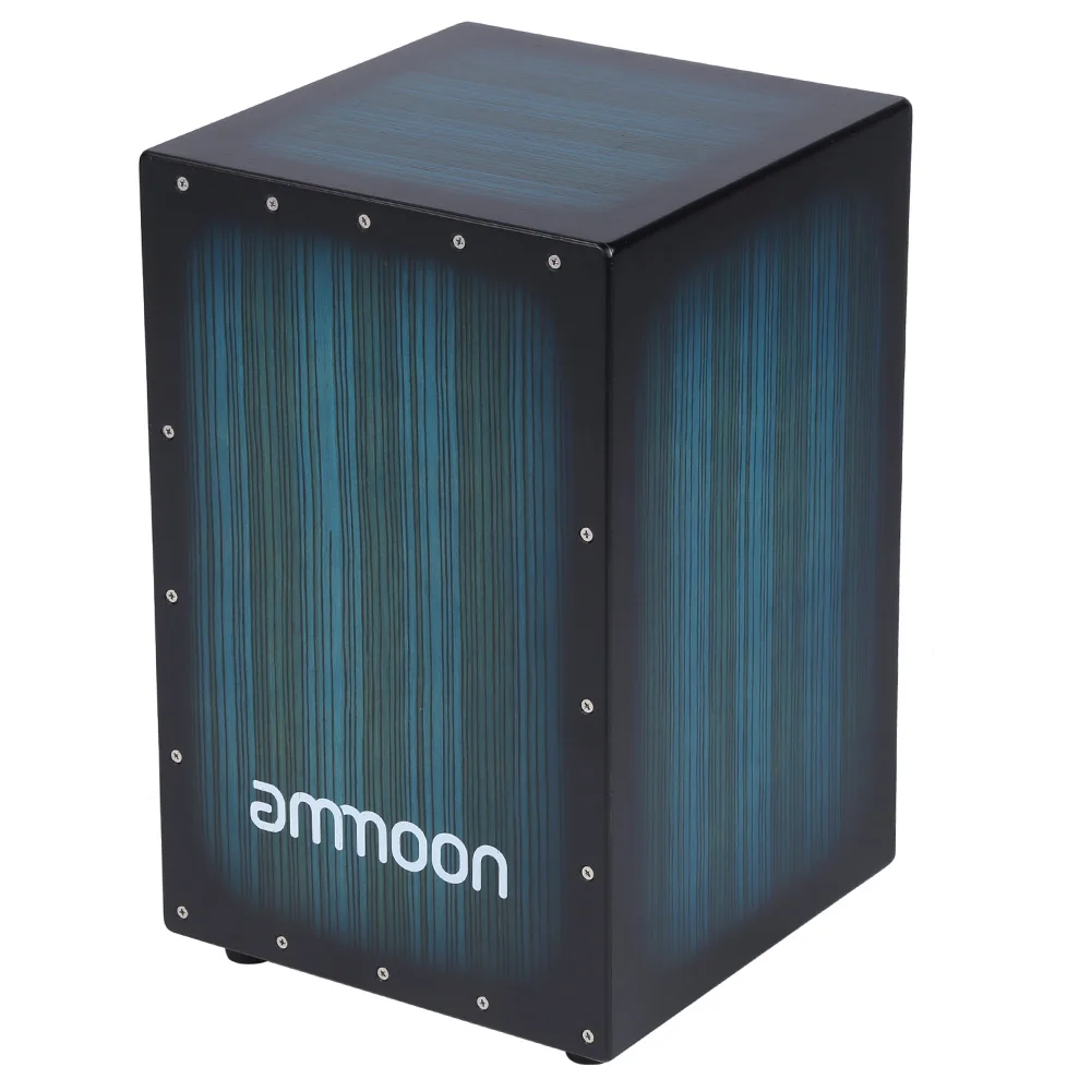 Деревянная коробка ammoon барабан кахон ручной инструмент из дерева с резиновыми