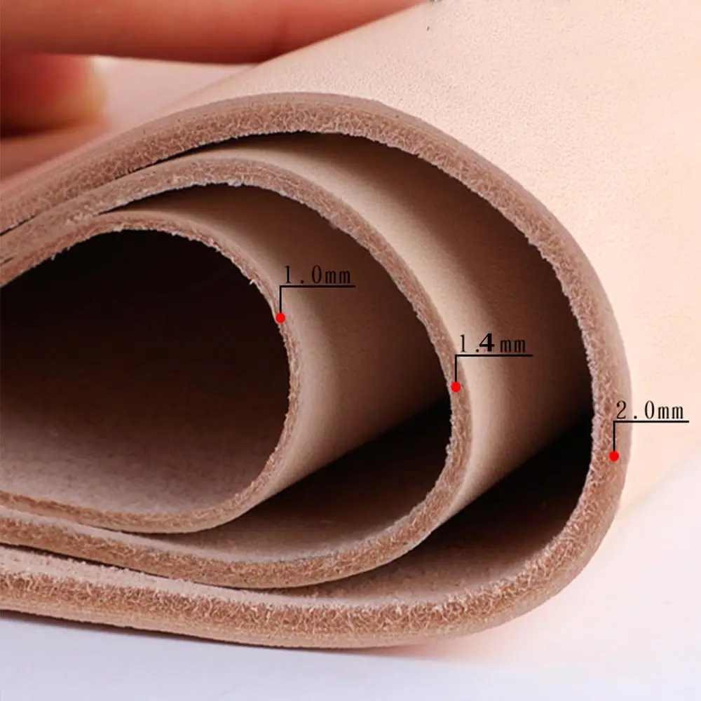 Leather craft Carving Tooling dying Vegetable Tanned Leather Piece Veg tan Genuine Cowhide First Layer Full Grain Material skin leather material