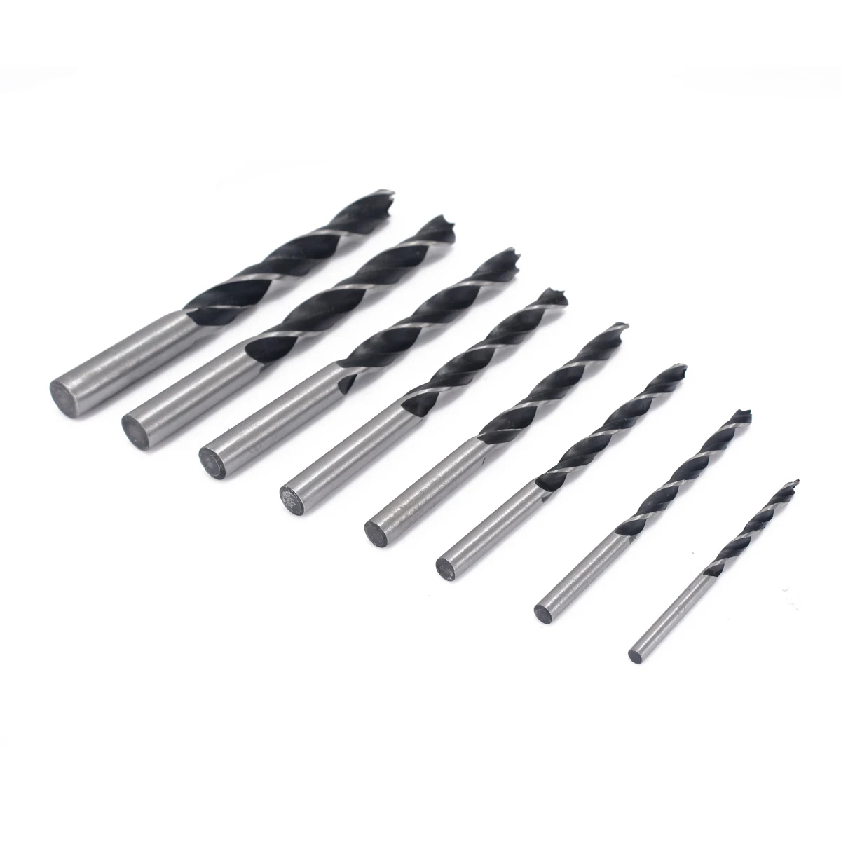 8Pcs Woodworking Metal Wood Drill Bits Kits 3/4/5/6/7/8/9/10mm High Carbon Steel Twist Drill Bit