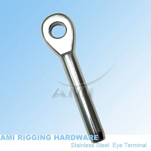 

4mm wire Swage eye terminal eye stainless steel 316 wire rope swage terminals rigging hardware marine hardware boat hardware