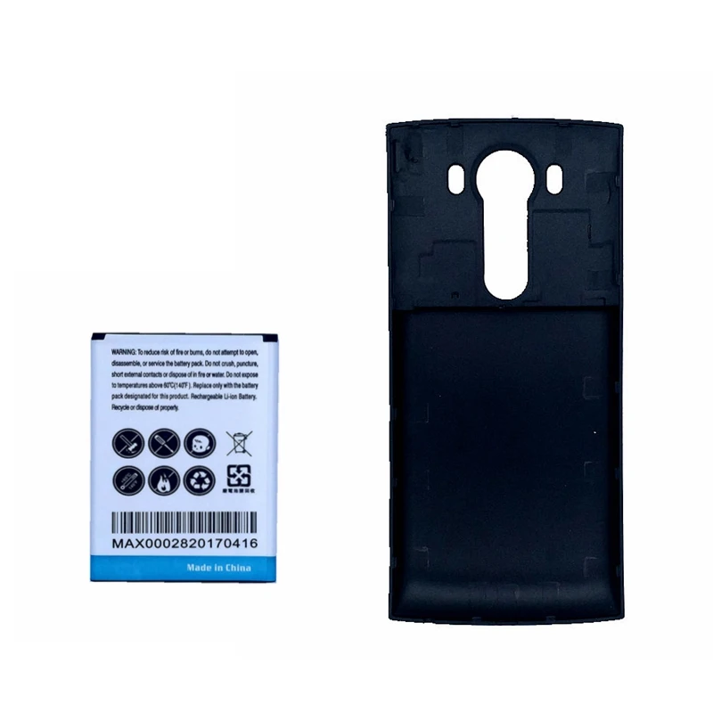 

6000mAh H968 Battery High Capacity for LG V10 H968 Rechargeable li ion Accumulator Batteries Case on the Phone with Back Cover