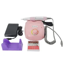 Professional Nail Art Salon Manicure Pedicure Kit 220V Electric Nail Drill File Machine with free shipping