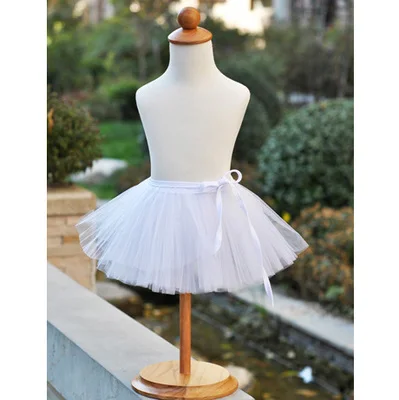 Girl Ballet Dancing Costumes Exercise Fluffy Skirt Kids Tutu Ballet Leotard Skirt Short Apron Chiffon Dancewear ballet leotard ballet skirts girls dance costumes tutu skirt For Children