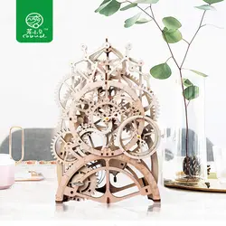 Robud DIY Модель Конструкторы лазерной резки 3D деревянные механические действие Заводной подарок игрушечные лошадки для детей LK д