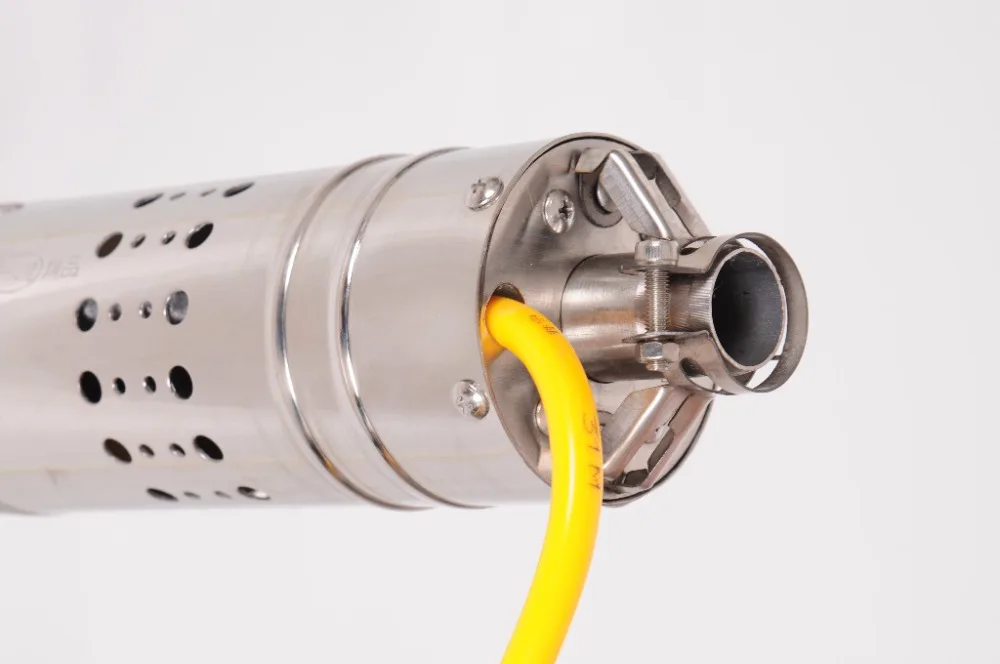DC24V 2000L/H нержавеющая сталь DC Солнечный водяной насос лучший оросительный винтовой насос 20 м лифт Макс
