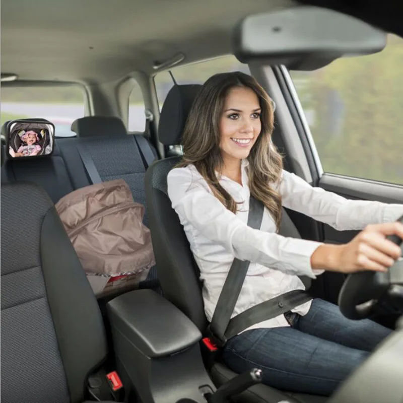 Детское автомобильное зеркало с широким обзором, регулируемое заднее сиденье автомобиля, безопасный вид, уход за младенцем, детский монитор безопасности